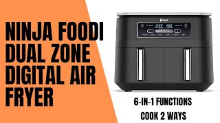 Ninja Foodi AF300UK Dual Zone Digital Air Fryer with Two Compartments  Review [upl. by Roehm]