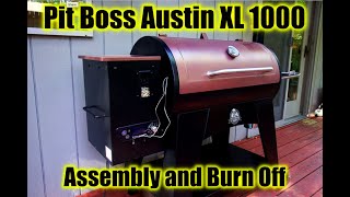 Pit Boss Austin XL 1000 Assembly burn off and getting started with your new pellet grill [upl. by Yntrok]