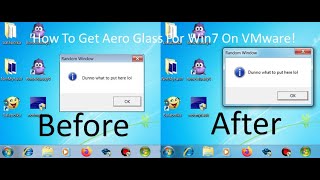 How To Get The Aero Glass Working For Your Windows 7 Virtual Machine On VMware [upl. by Akenahc]