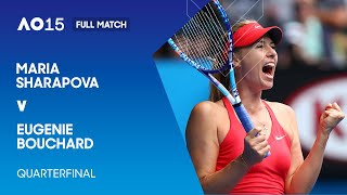 Maria Sharapova v Eugenie Bouchard Full Match  Australian Open 2015 Quarterfinal [upl. by Aivatco]