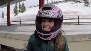 Park City First Timers Bobsledding [upl. by Yblehs]