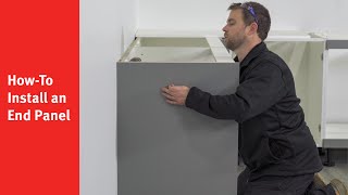 HowTo Install an End Panel  UInstallIt Kitchens [upl. by Uhile]