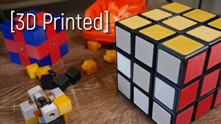 The Rubiks Cube Mechanism  3D Printed [upl. by Adalheid789]