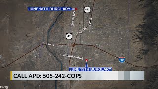 Albuquerque police arrest man accused of multiple burglaries [upl. by Miko]