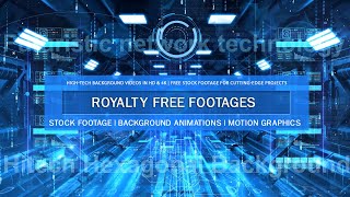 1080p HighTech Background Videos HD amp 4K  Free Stock Footage for CuttingEdge Projects [upl. by Netsirhk]