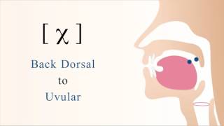 χ  LongX unvoiced dorsal uvular non sibilant fricative [upl. by Eiggam]