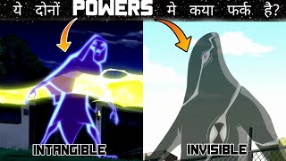 Invisibility vs Intangibility Inme kya Fark Hai  Ghostfreak vs Bigchill  ben10  By LightVidZ [upl. by Steffane]