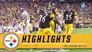 Jerome Bettis Top Plays  Pittsburgh Steelers Hall of Fame Highlights [upl. by Niarda]