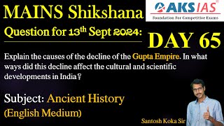 Day 65 Ancient History  Mains Shikshna Free Initiative mains upsc group1 tspsc appsc [upl. by Aenyl]