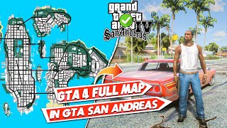 How To Install GTA 4 Full Map in GTA San Andreas😍 Convert GTA SA into GTA 4 [upl. by Ais]