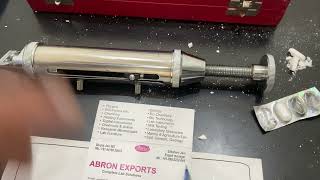 How To Use H Tablet Hardness Tester Monsanto Screw Type with 0 20KG Scale workingDemo Abron in Hindi [upl. by Asereht599]