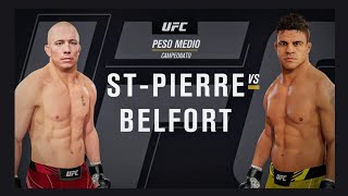 StPierre vs Belfort UFC PESO MEDIO CAMPEONATO ¡ KNOCKOUT [upl. by Neale]