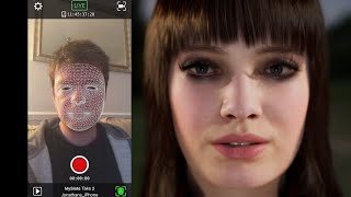 Metahuman Live Link Face Test in Unreal Engine [upl. by Yelssew]