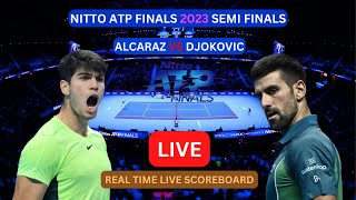 Novak Djokovic Vs Carlos Alcaraz LIVE Score UPDATE Today 2023 Nitto ATP Finals Tennis Semi Finals [upl. by Furr654]