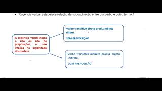 TRANSITIVIDADE VERBAL PARTE 1 [upl. by Aidiruy]