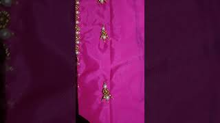 Maggam Work Handmade blouse design neck and sleeves music song [upl. by Hazmah]