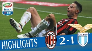 Milan  Lazio 21  Highlights  Giornata 22  Serie A TIM 201718 [upl. by Esilegna]