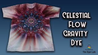 Tie Dye Designs Gravity Dyed Hemostat Mandala Beautiful Dye Flow [upl. by Nilra]