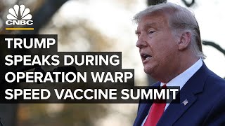 President Trump delivers remarks at Operation Warp Speed vaccine summit — 1282020 [upl. by Asilla790]