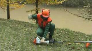 Stihl ErgoStart decespugliatore [upl. by Ellehc]