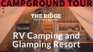 The Ridge Outdoor Resort Campground Tour Sevierville TN [upl. by Ydak790]