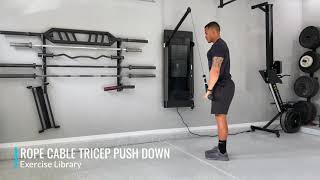 Rope Cable Tricep Pushdown [upl. by Aiclid]