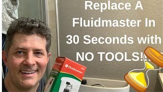 Fluidmaster Toilet Fill ValveDone in 30 Seconds with NO TOOLS [upl. by Hickie]