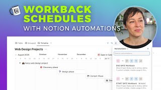 Workback Schedules with Notion Automations [upl. by Pazia]