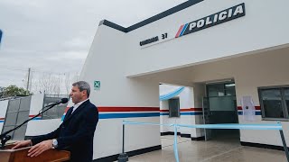 El gobernador Uñac inauguró la Comisaria 37 en Pie de Palo Caucete [upl. by Malorie]