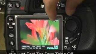 Thin protective film on the Nikon D300s Rear LCD [upl. by Geneva867]