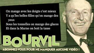 Bourvil  A Joinville le Pont  Paroles Lyrics [upl. by Avilys]