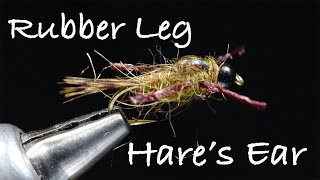 Rubber Leg Hares Ear Green Drake Fly Tying Instructions by Charlie Craven [upl. by Flinn]