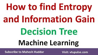 How to find the Entropy and Information Gain in Decision Tree Learning by Mahesh Huddar [upl. by Ennaed725]