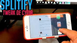 Splitify  Multitarea Split View del iPad en tu iPhone iOS 9 [upl. by Ellerahc]