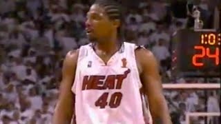 Udonis Haslem 2006 Finals Game 3 Highlights  Defense on Dirk Nowitzki [upl. by Nahtanaj]