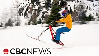 Whats ski biking How the sport is gaining traction in Alberta [upl. by Kwei]