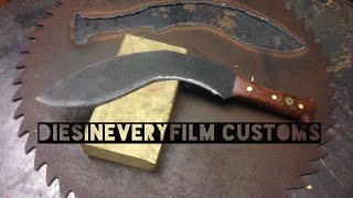 Knifemaking  saw blade Gurkha style Kukri [upl. by Sophie]