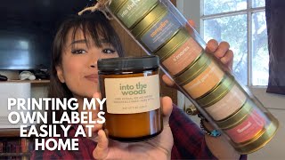 how I design and print my own labels at home  small business tips [upl. by Devonne]