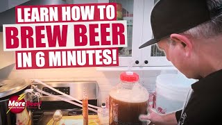 Learn HOW TO MAKE BEER in 6 MINUTES  MoreBeer Brewing Tutorials [upl. by Colley]