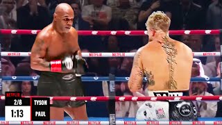 Jake Paul VS Mike Tyson  Full Fight Highlights Netflix [upl. by Fellows]