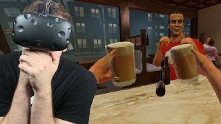 ZOSTAŁEM POBITY W BARZE  Drunkn Bar Fight  HTC VIVE VR [upl. by Akinahs]