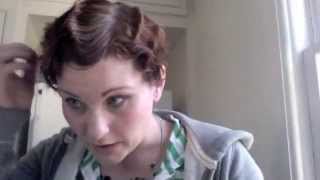 1920s How to Finger Wave with Marcel Wave Clips [upl. by Ruelu]