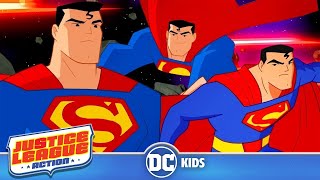 Justice League Action  Superman In Action  dckids [upl. by Laeahcim88]