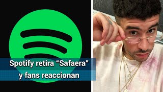 “Safaera” de Bad Bunny es retirada de las listas de Spotify [upl. by Rush]