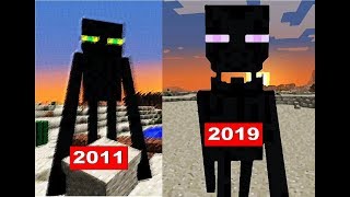 evolution of Enderman in minecraft 2011  2019 [upl. by Yokoyama902]