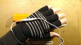 USB powered heated gloves Test and disassembly [upl. by Anitsihc117]