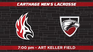 Carthage Mens Lacrosse vs Edgewood College [upl. by Nassir]