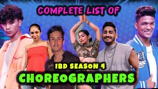 Indias best dancer season 4 Choreographer Name List [upl. by Charin122]