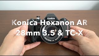 Konica Hexanon AR 28mm 35 amp TCX [upl. by Hymen404]