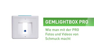 GemLightbox PRO Wie man mit der PRO Fotos und Videos von Schmuck macht [upl. by Ludwigg106]